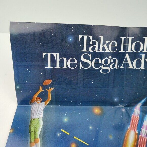 "Take Hold Of The Sega Adventure" Sega Master System SMS 1987 Promo Poster - Picture 2 of 9
